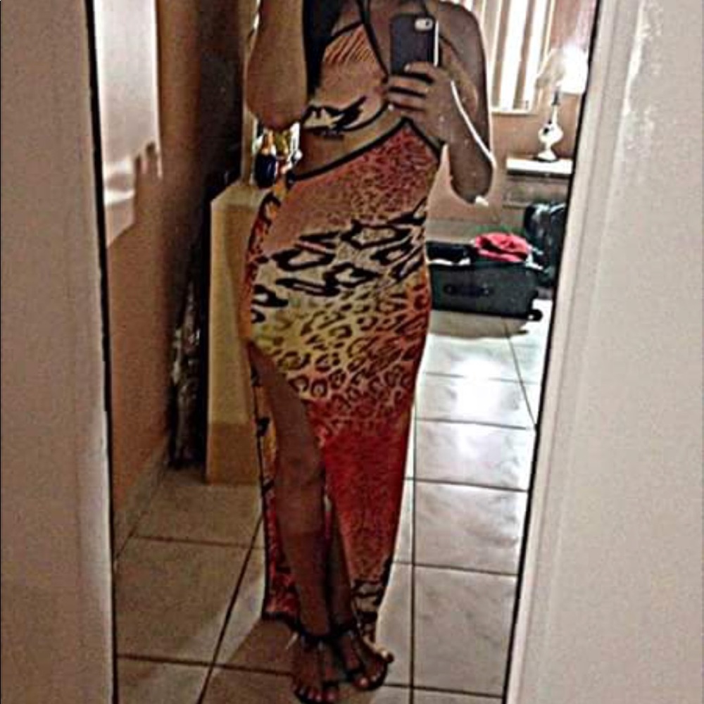 Cut out maxi dress